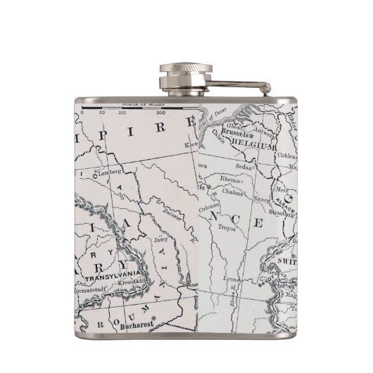 KAART: DUITSLAND EN OOSTENRIJK HEUPFLES (Achterkant)