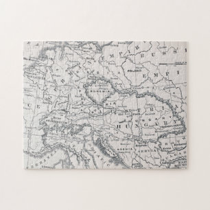 KAART: DUITSLAND EN OOSTENRIJK LEGPUZZEL