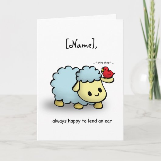 Kaart-een oor lenen kaart (Voorkant)