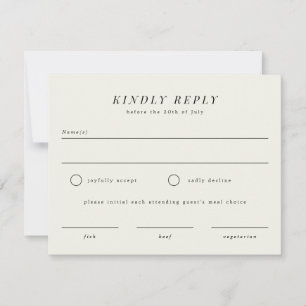 Kaart Eenvoudige vertakking RSVP-antwoord