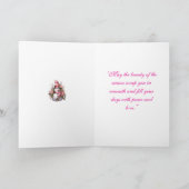 Kaart-Elegant Roze Kerst Kaart Collectie (Binnen)