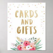 Kaart en Cadeaus Brunch Bubbels Bruids Bloem Teken Poster (Voorkant)