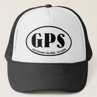 Kaart en luchthavencode van de Galapagos-eilanden Trucker Pet