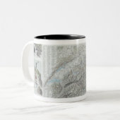 Kaart en vignetten van de Zwitserse Alpen Tweekleurige Koffiemok (Voorkant links)
