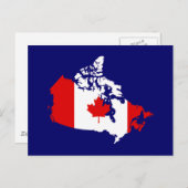 Kaart en vlag van Canada (Voorkant / Achterkant)