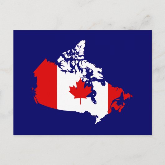 Kaart en vlag van Canada (Voorkant)