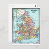  kaart - Engeland en Wales (Voorkant / Achterkant)
