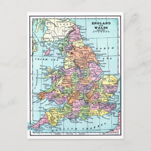  kaart - Engeland en Wales (Voorkant)