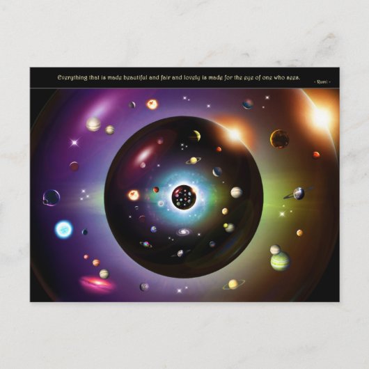 Kaart enkel Rumi - For the eye (Voorkant)