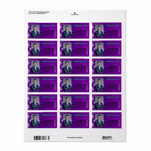 KAART ETIKET (Full Sheet)