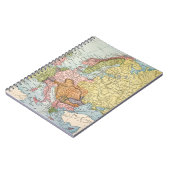 KAART: EUROPA, 1885 NOTITIEBOEK (Linkerzijde)