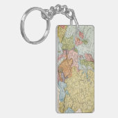 KAART: EUROPA, 1885 SLEUTELHANGER (Voorkant Links)