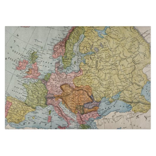 KAART: EUROPA, 1885 SNIJPLANK (Voorkant)