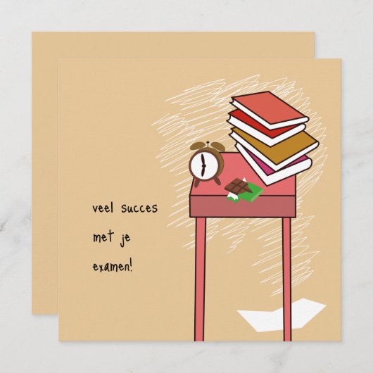 kaart examen (Voorkant / Achterkant)