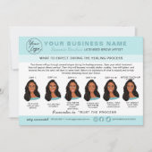 Kaart Eyebrow Microblading Aftercare Instructions (Voorkant)