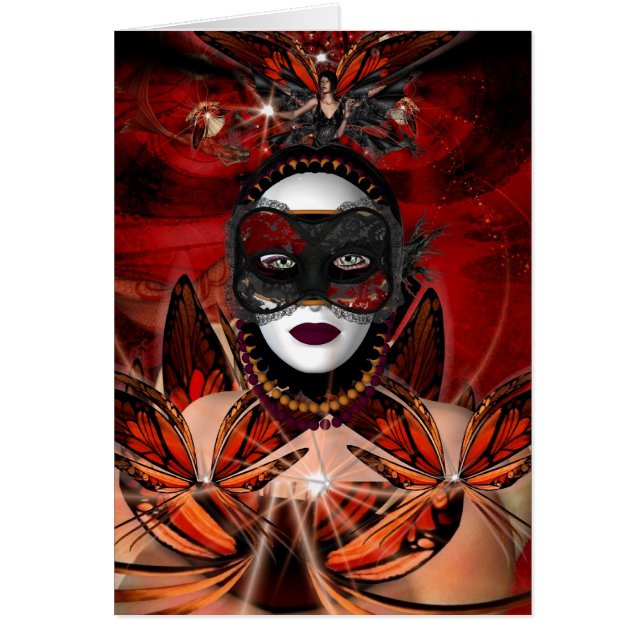 Kaart Fantasy Art Butterfly Queen (Voorkant)