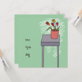 kaart felicitatie (Voorkant / Achterkant in situ)