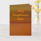 Kaart - Feliz Cumpleaños - Papá (Gele Bloem)