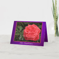 Kaart - Feliz Cumpleaños - Rosa rosa