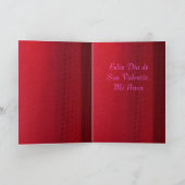 Kaart - Feliz Día DE San Valentín, Mi Amor - Roja (Binnen)