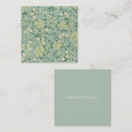 KAART FLAT NOTE : WILLIAM MORRIS : JASMINE NOTITIEKAARTJE