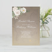 Kaart Floral Bridal Shower (Staand voorkant)