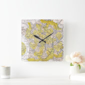 KAART: FRANKRIJK VIERKANTE KLOK (Huis)