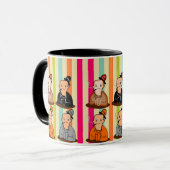 Kaart Game Champion: Grappige Karakterspeler Mok (Voorkant links)