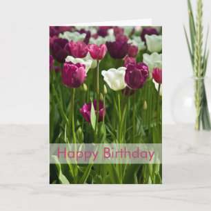 Kaart Geburtstagskarte Tulpen van de Verjaardag