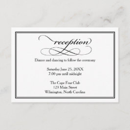 Kaart Gegevens over zwarte en witte bruiloft