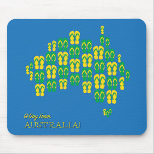 Kaart gemaakt van Aussie dingen Muismat