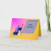 Kaart gevouwen feestdag: Kerstmis in Shepherd (Voorkant)