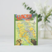 kaart Glacier National Park (Staand voorkant)