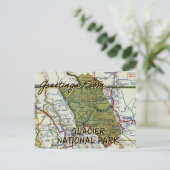 kaart Glacier National Park (Staand voorkant)