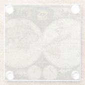  kaart glazen onderzetter (Achterkant)