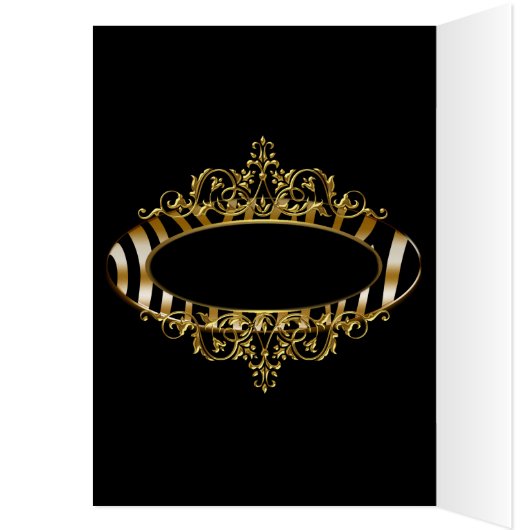 Kaart Gold Zebra Black in menu (Binnen (Links))