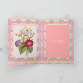 Kaart Greeting Floral Pink Flowers (Binnen)