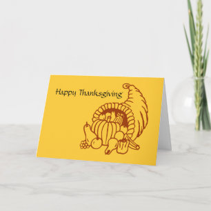 Kaart - Groet - Thanksgiving Hoorn des Overvloeds