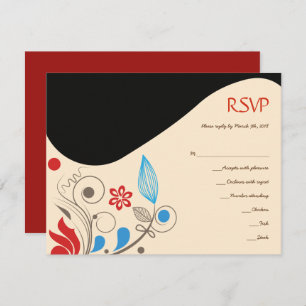 Kaart HAMSA HAND Joods Wedding Invitation Reply