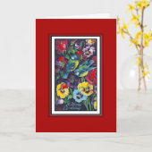 Kaart Happy Birthday Greetings (Gele Bloem)