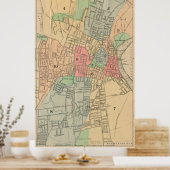  kaart Hartford Connecticut (1903) Poster (Keuken)