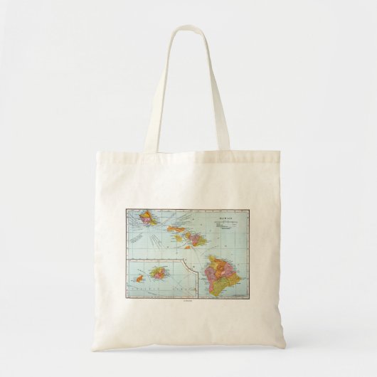 Kaart: Hawaii, 1905 Tote Bag (Voorkant)