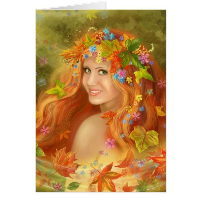 Kaart "herfst" (Voorkant)