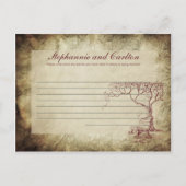 Kaart herfst Tree Wedding Writable Advice (Voorkant)