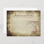 Kaart herfst Tree Wedding Writable Advice (Voorkant / Achterkant)