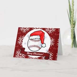Kaart - het Decoratieve Honkbal van de Kerstman