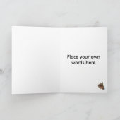 Kaart: Het konijn Feestdagen Kaart (Binnen)