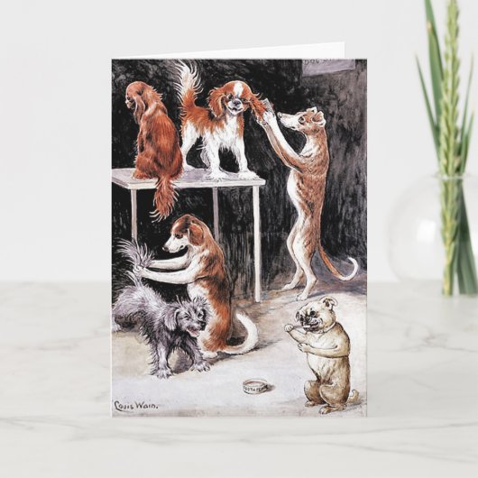 Kaart: Honden verzorgen Kaart (Voorkant)