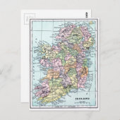  kaart - Ierland (Voorkant / Achterkant)