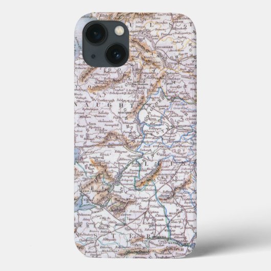Kaart: Ierland, 1851 Case-Mate iPhone Case (Achterkant)